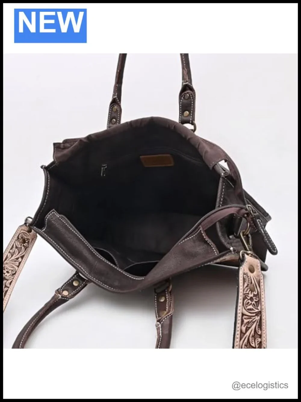 Women's Cowhide Leather Messenger Handbag Purse Sling Bag Adjustable Detachable
